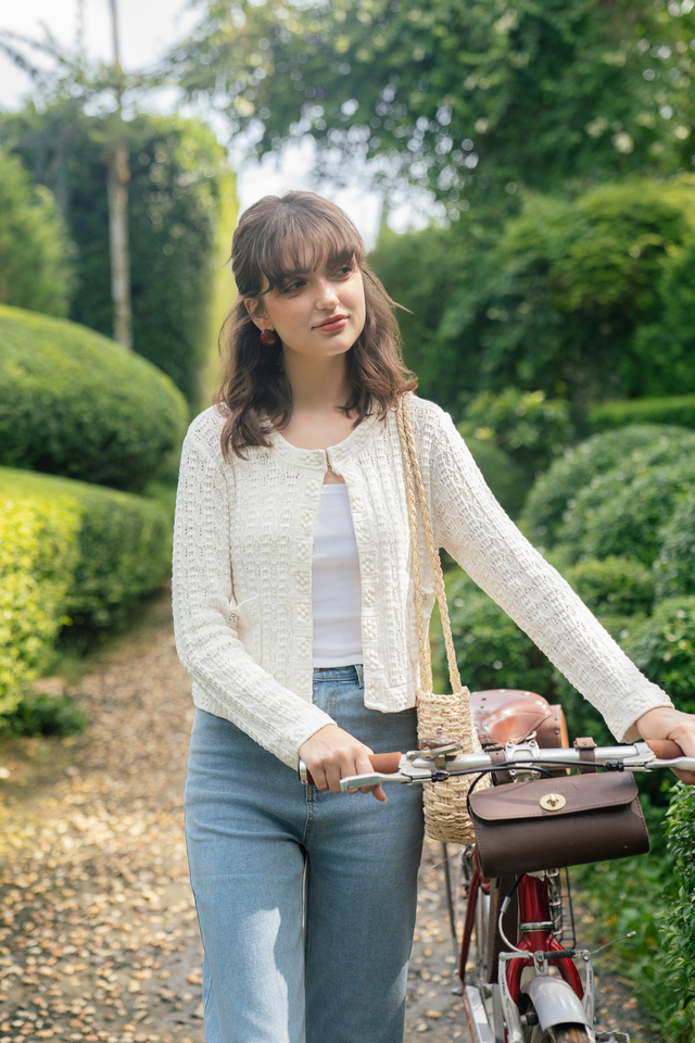 PARISA KNIT CARDIGAN (IVORY)