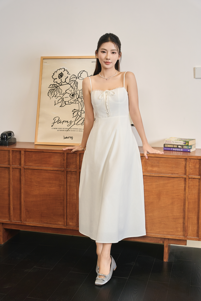 VIVI CORSET DRESS (WHITE)