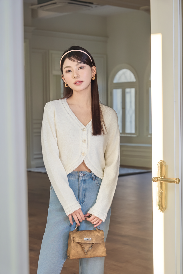 ARLIE KNIT CARDIGAN (IVORY)