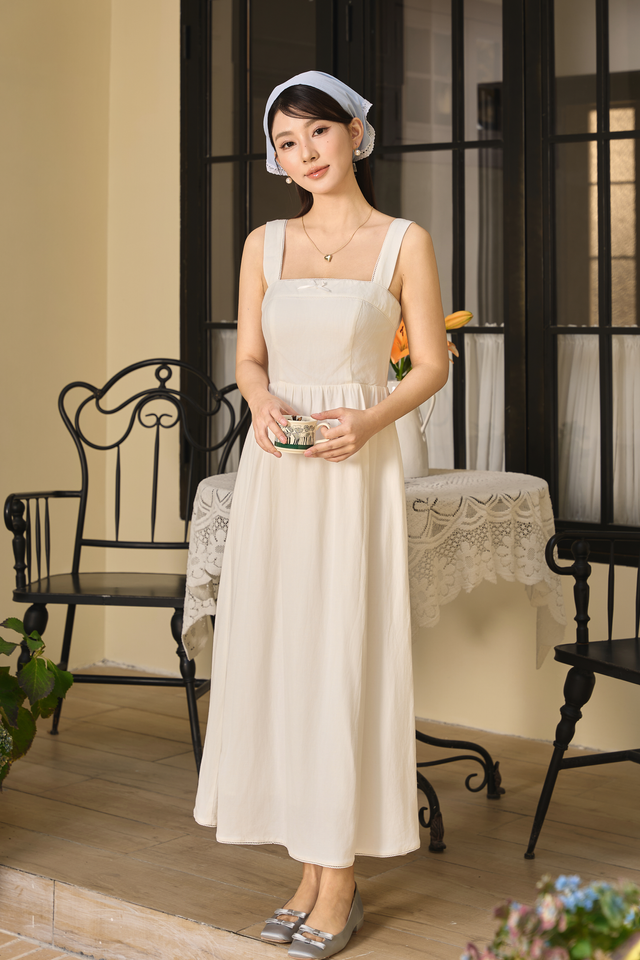 MAVEN MIDI DRESS (WHITE)