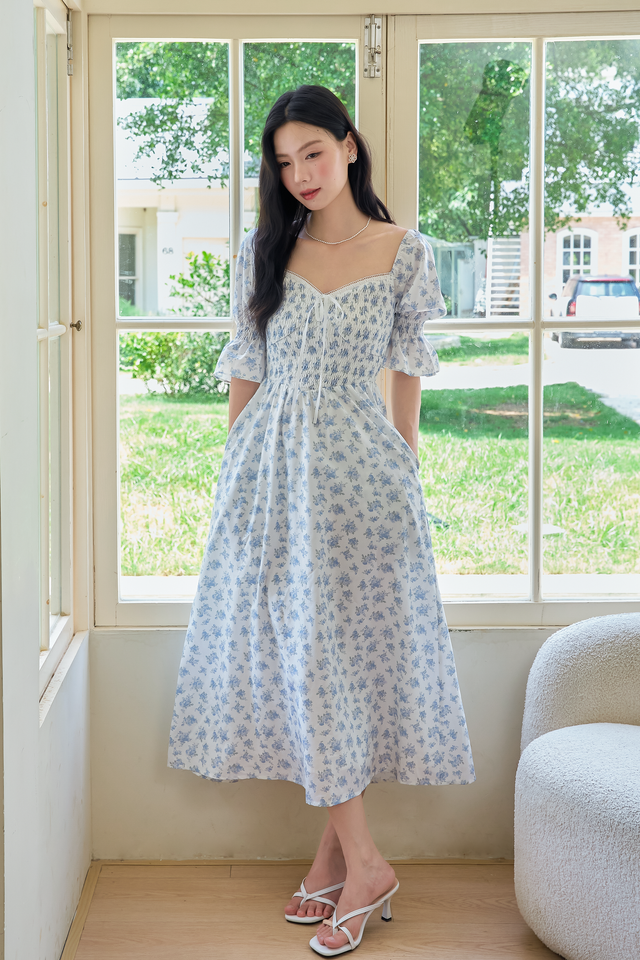 ROWE SMOKED DRESS (FLORAL)
