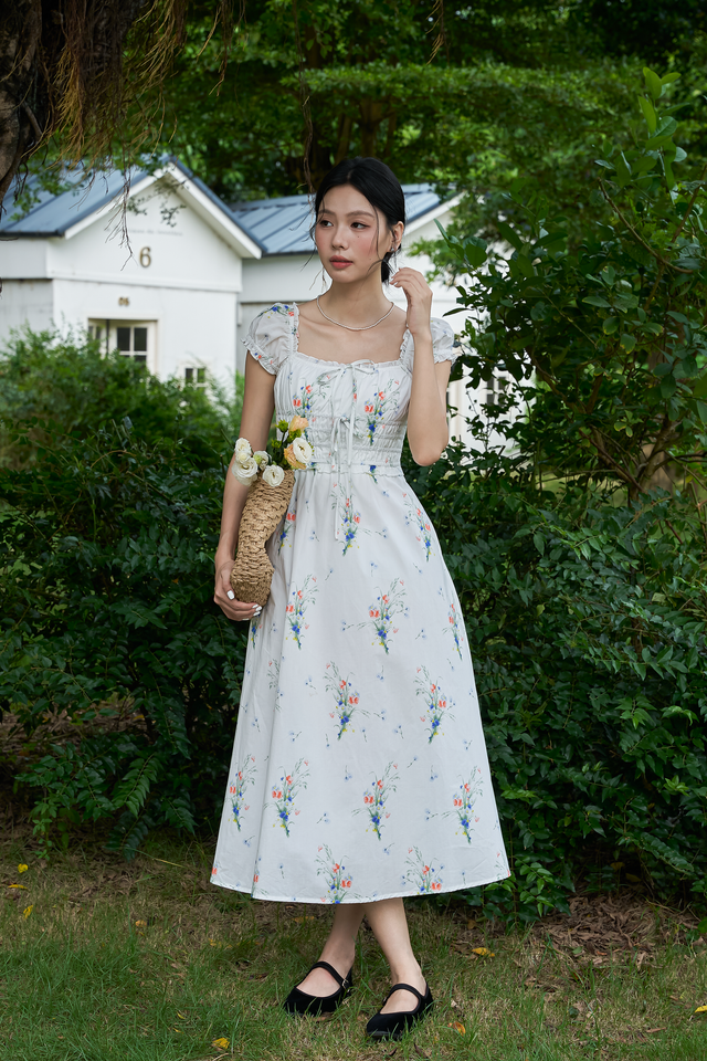 DIARA MIDI DRESS (FULL BLOOM)