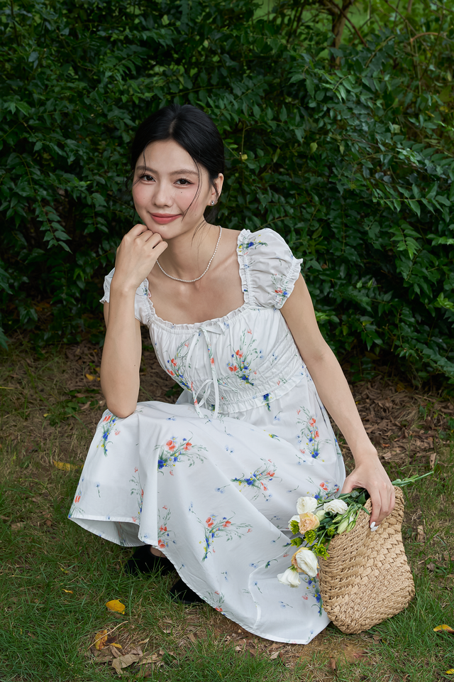 DIARA MIDI DRESS (FULL BLOOM)