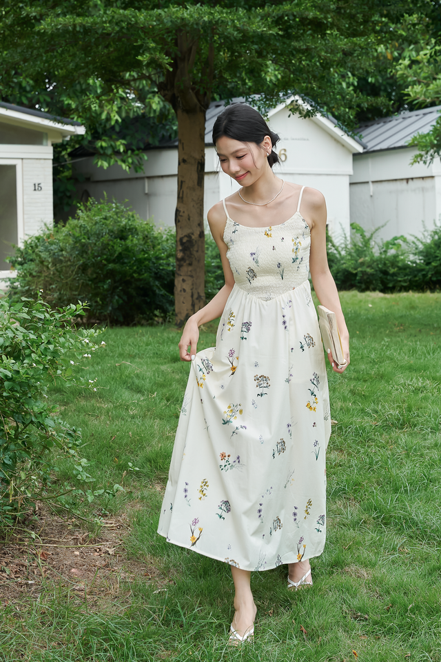 JULIAN SMOKED DRESS (FLORAL)