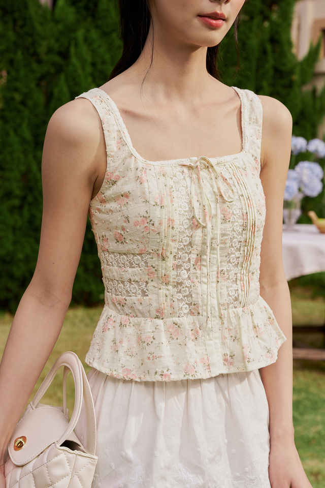 BELLAROSE TOP (PINK FLORAL)