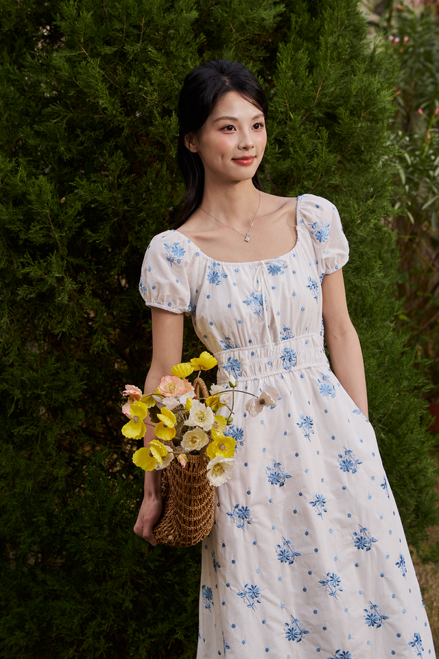 DEVON SCALLOP HEM DRESS